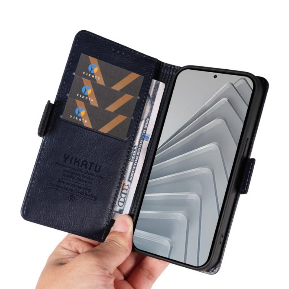 Folio-hoesje Xiaomi Redmi Note 14 4g Lychee Textuur Ykatu