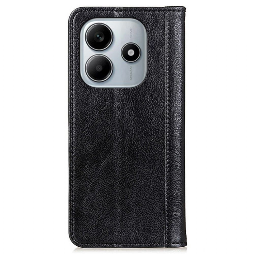 Folio-hoesje Xiaomi Redmi Note 14 4g Splitleer Bescherming Hoesje
