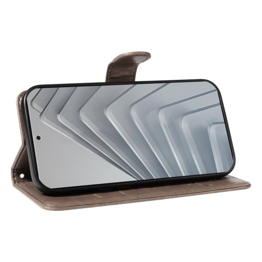 Folio-hoesje Xiaomi Redmi Note 14 4g Telefoonhoesje Bloemenpatronen