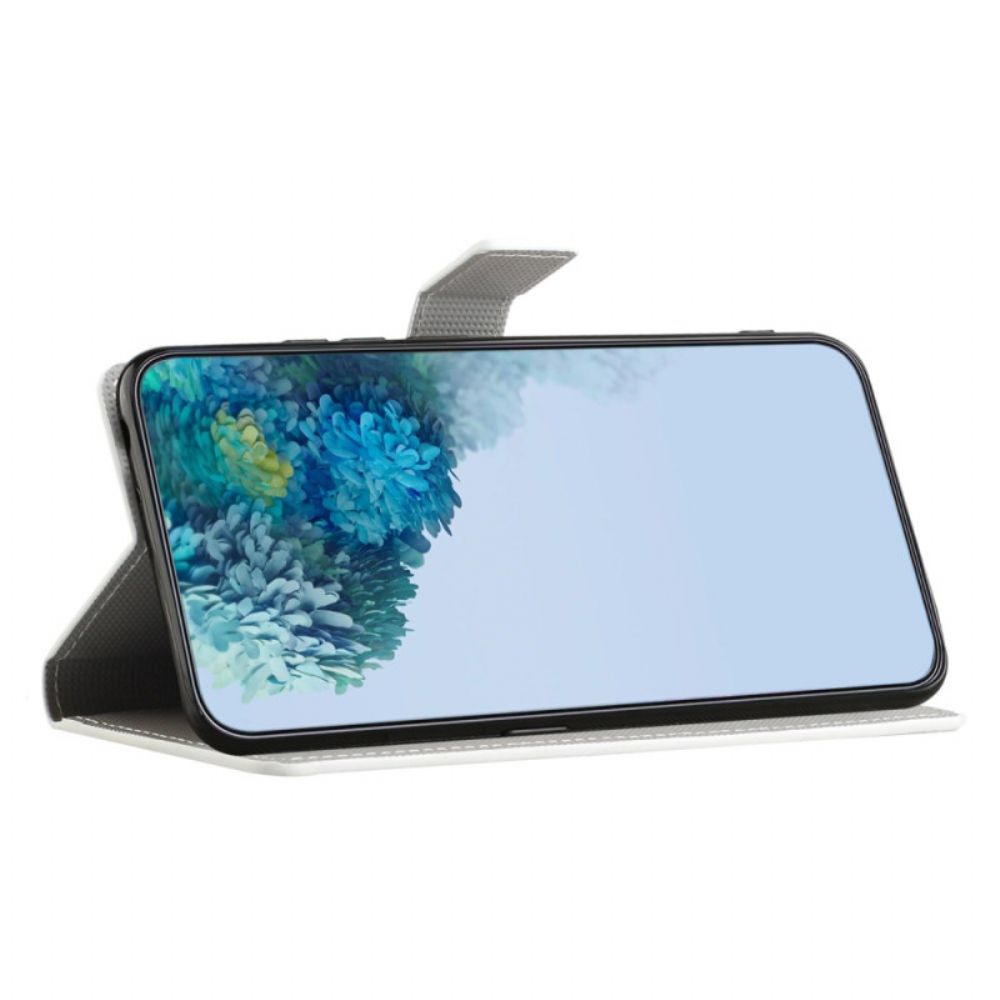 Folio-hoesje Xiaomi Redmi Note 14 4g Telefoonhoesje Gloeiende Vlinders