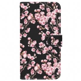 Folio-hoesje Xiaomi Redmi Note 14 4g Telefoonhoesje Pruimenbloesems