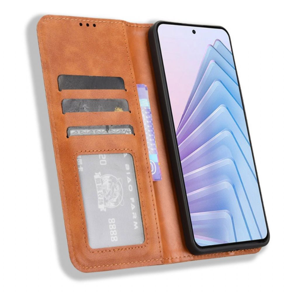 Folio-hoesje Xiaomi Redmi Note 14 4g Vintage Rand