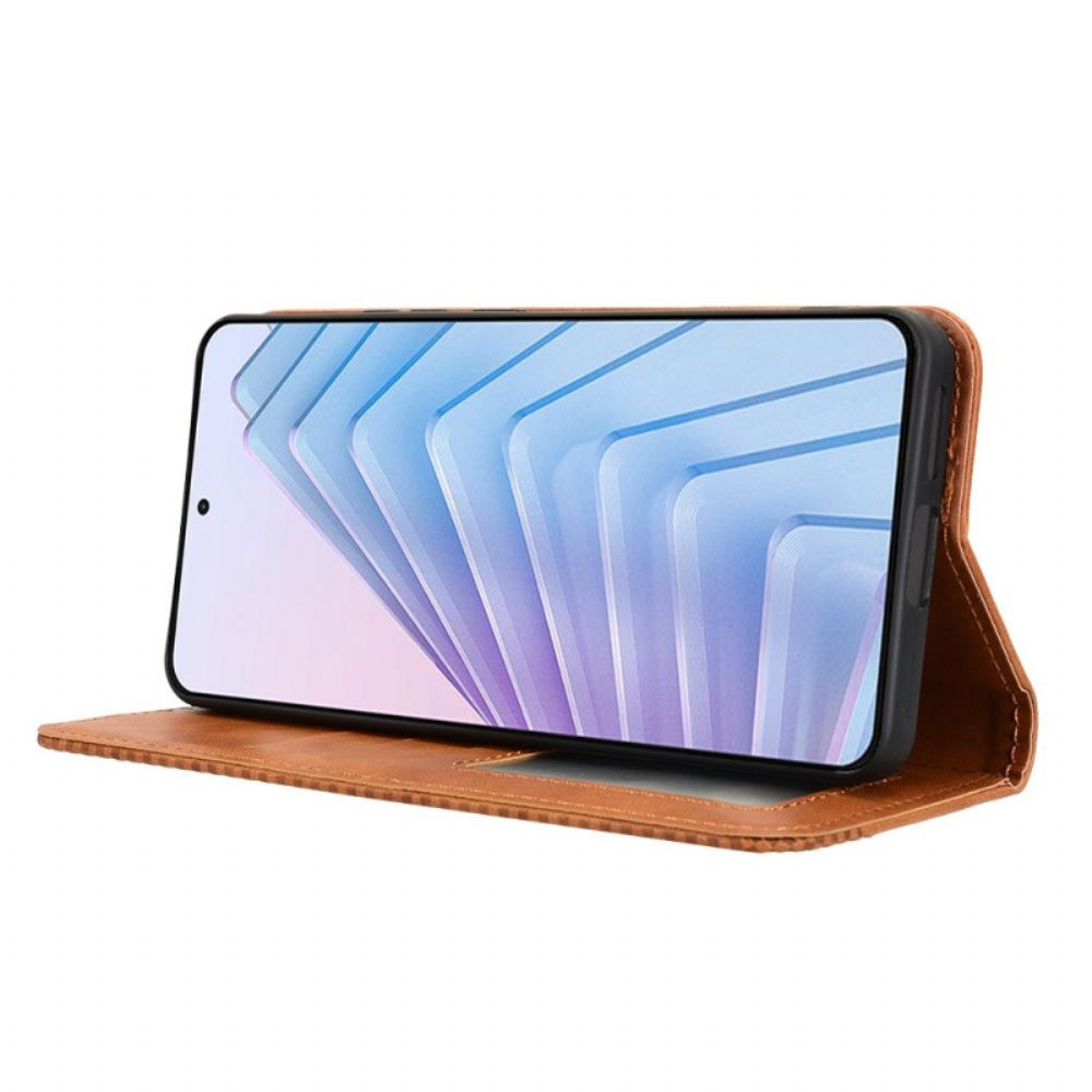 Folio-hoesje Xiaomi Redmi Note 14 4g Vintage Rand