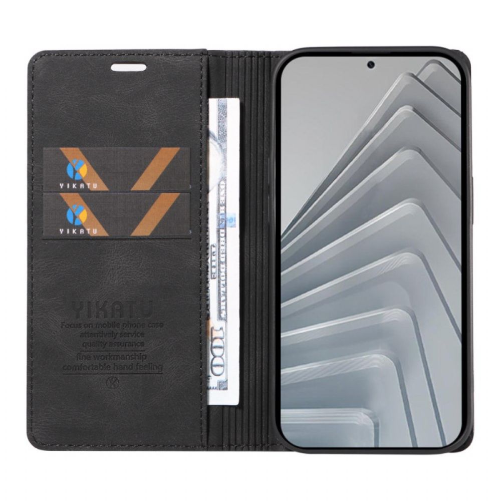 Folio-hoesje Xiaomi Redmi Note 14 4g Ykatu Beige Suède-effect