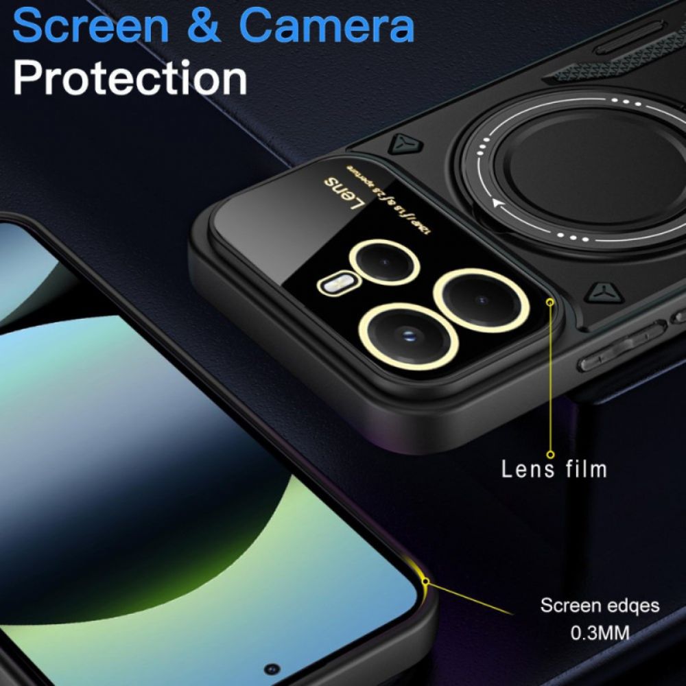 Hoesje Xiaomi Redmi Note 14 4g Magnetisch Draaibaar Standaard