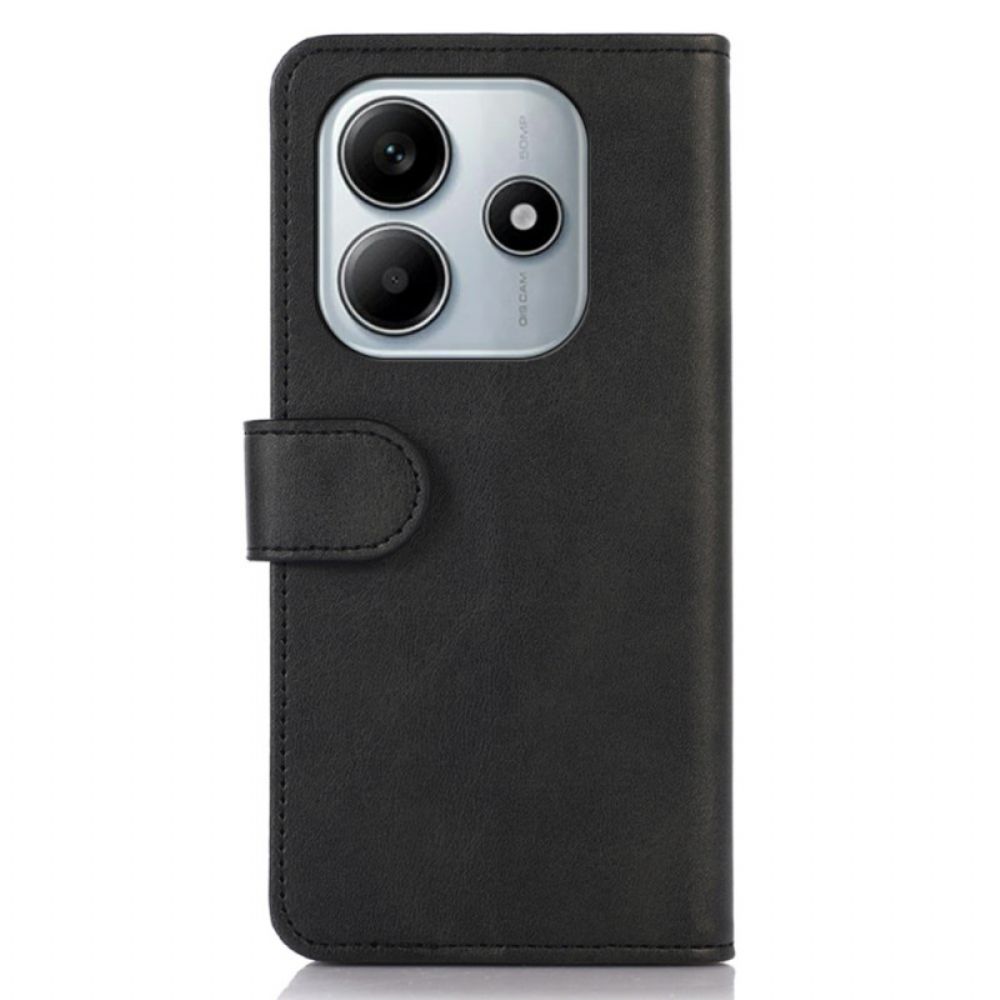 Leren Hoesje Voor Xiaomi Redmi Note 14 4g De Klassieker