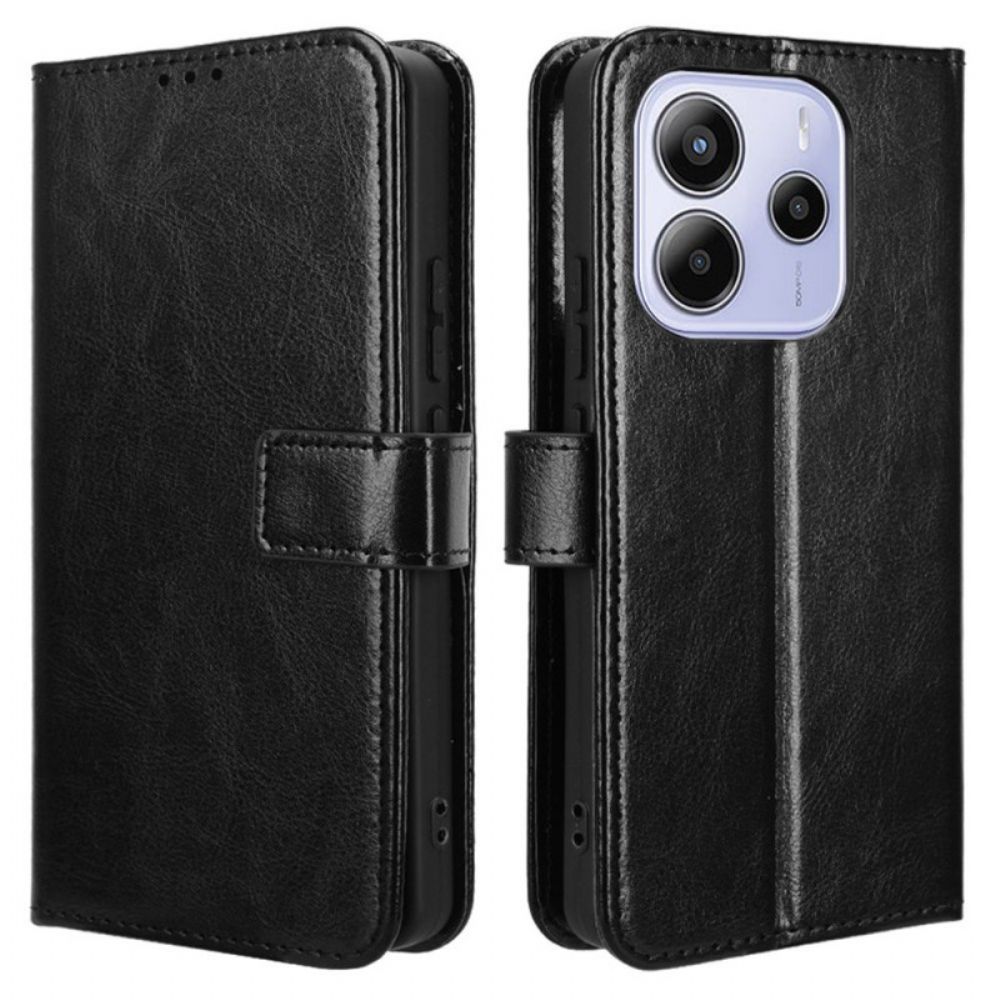 Leren Hoesje Voor Xiaomi Redmi Note 14 4g Opvallend Imitatieleer