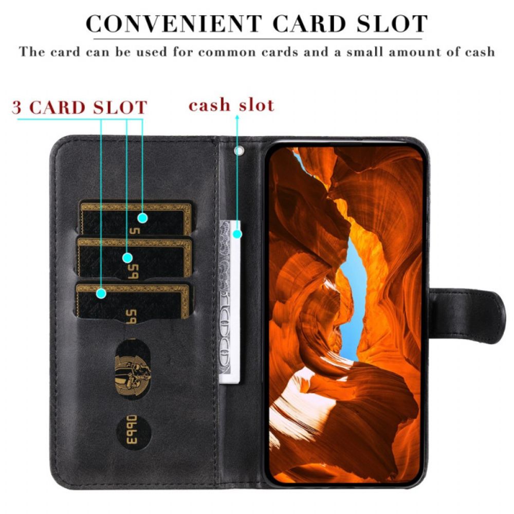 Leren Hoesje Voor Xiaomi Redmi Note 14 4g Portemonnee Met Rits