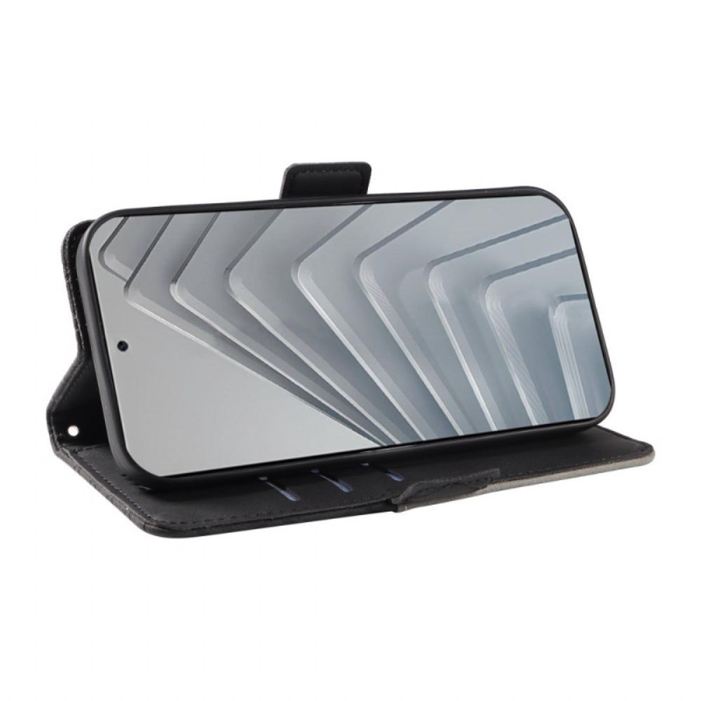 Leren Hoesje Xiaomi Redmi Note 14 4g Diamantpatroon