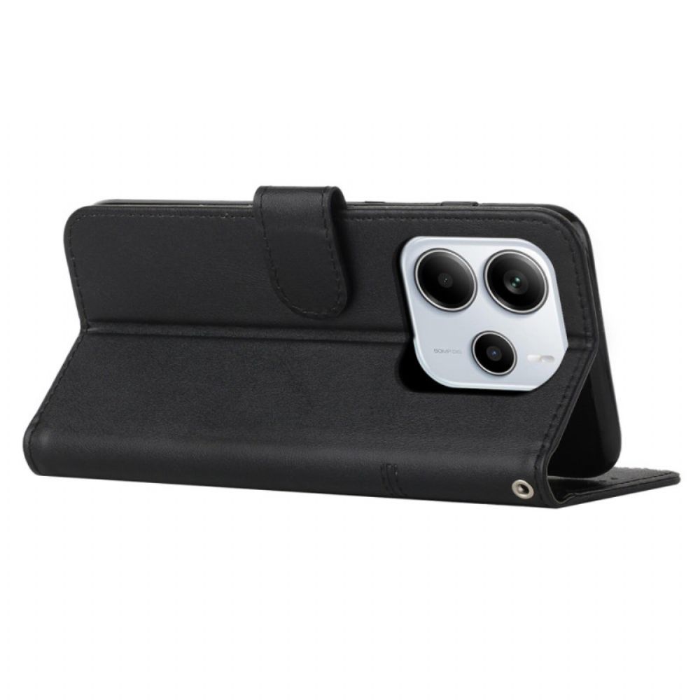 Leren Hoesje Xiaomi Redmi Note 14 4g Zakelijke Stijl