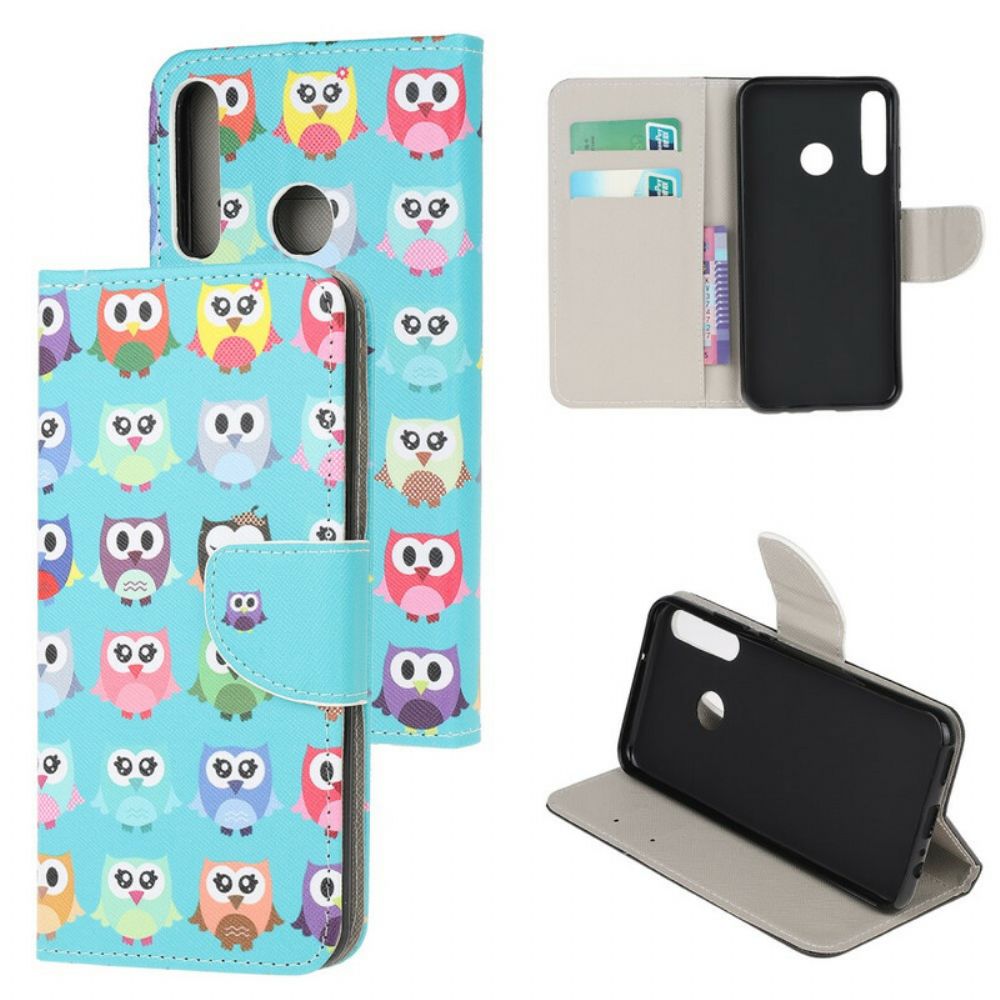 Flip Case voor Huawei P40 Lite E / Huawei Y7p Meerdere Uilen