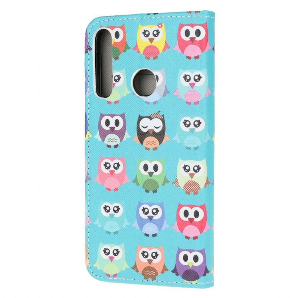 Flip Case voor Huawei P40 Lite E / Huawei Y7p Meerdere Uilen
