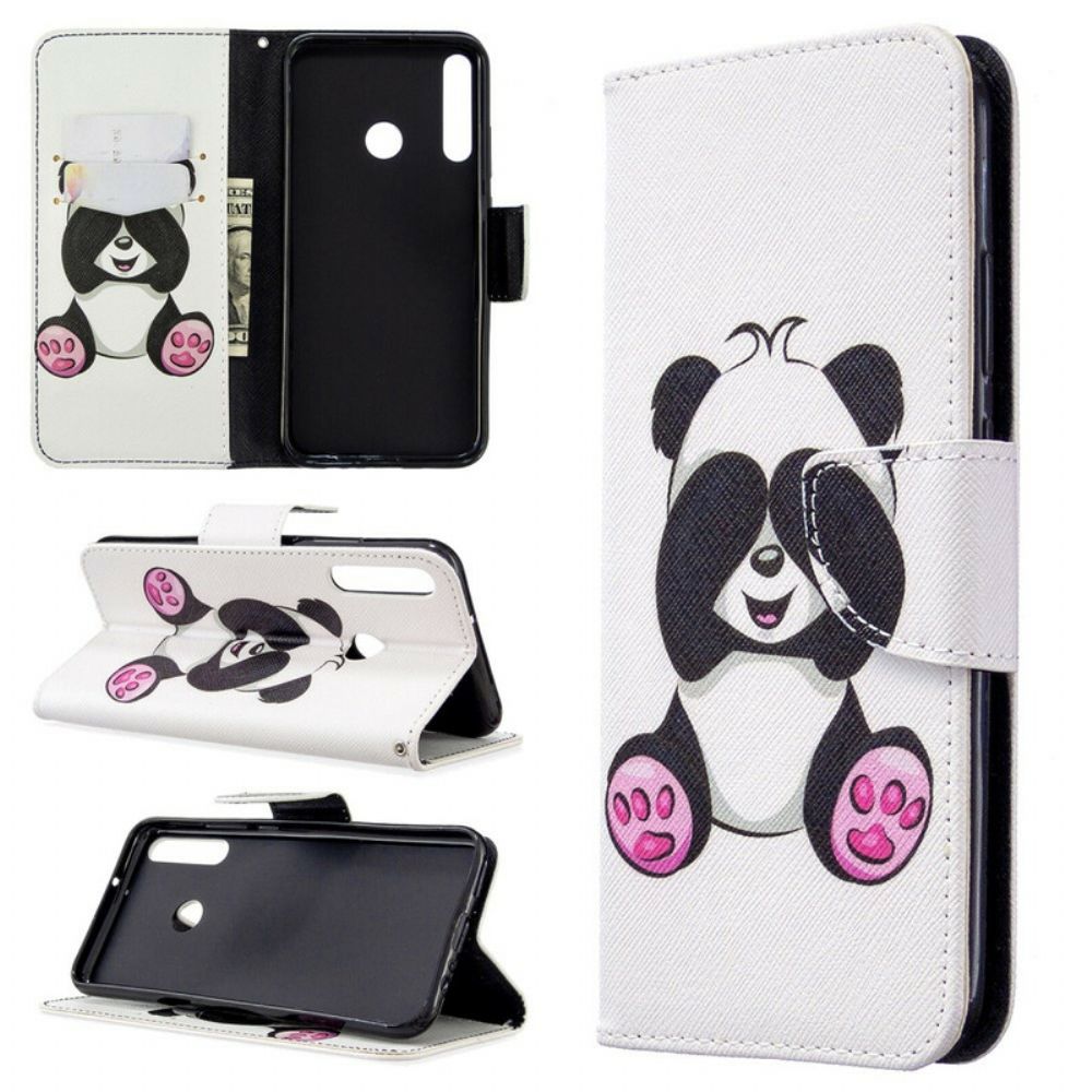 Leren Hoesje voor Huawei P40 Lite E / Huawei Y7p Pandaplezier