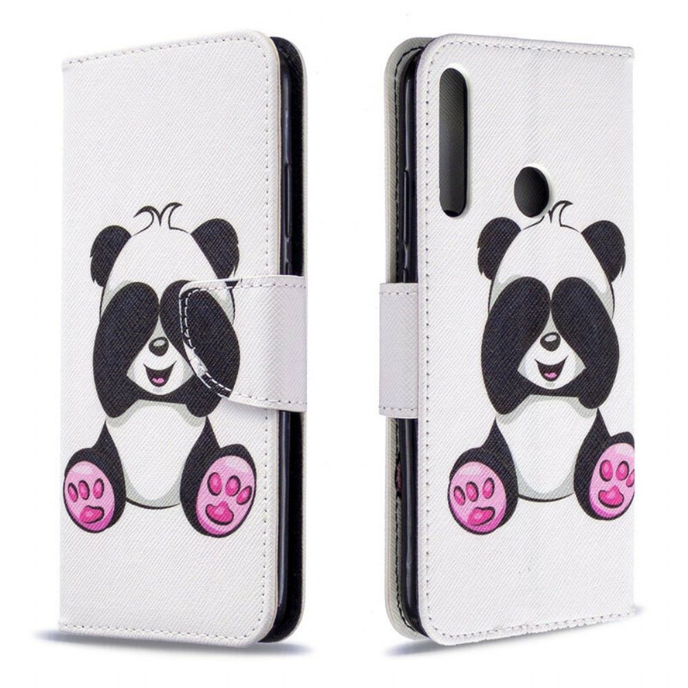 Leren Hoesje voor Huawei P40 Lite E / Huawei Y7p Pandaplezier