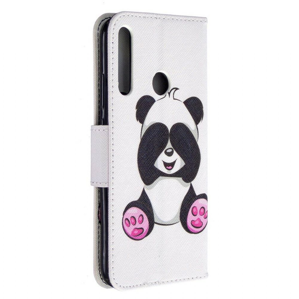 Leren Hoesje voor Huawei P40 Lite E / Huawei Y7p Pandaplezier