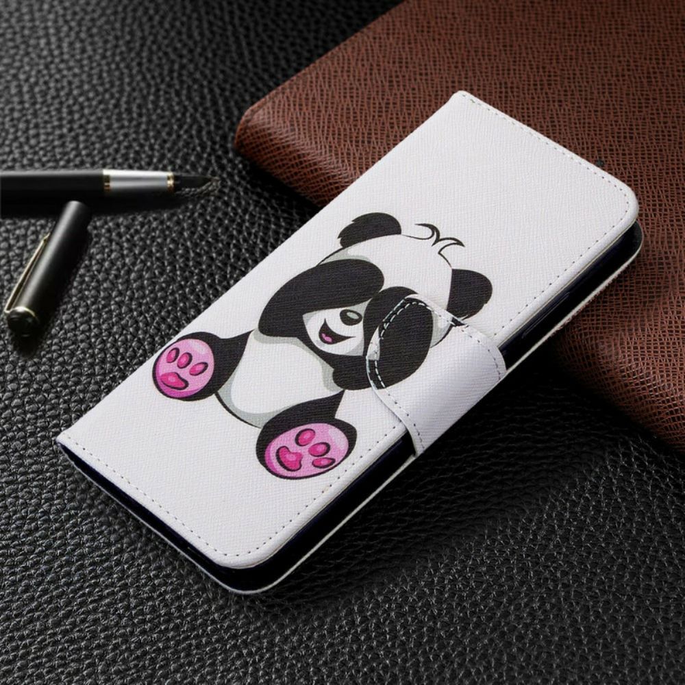 Leren Hoesje voor Huawei P40 Lite E / Huawei Y7p Pandaplezier