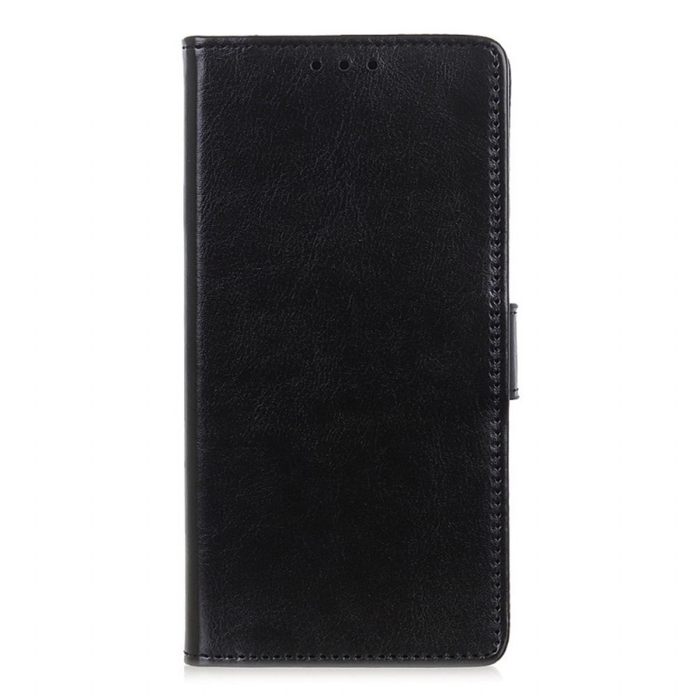 Folio-hoesje voor Sony Xperia Pro-I Eenvoudig Glanzend Leereffect