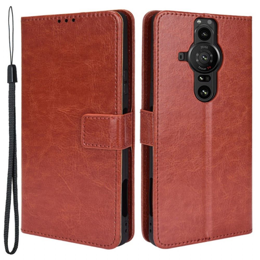 Leren Hoesje voor Sony Xperia Pro-I Flitsachtig Kunstleer