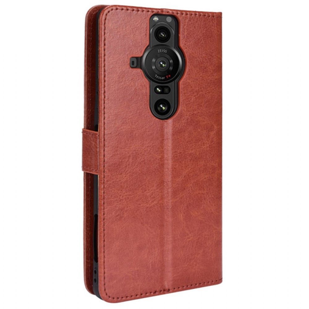Leren Hoesje voor Sony Xperia Pro-I Flitsachtig Kunstleer