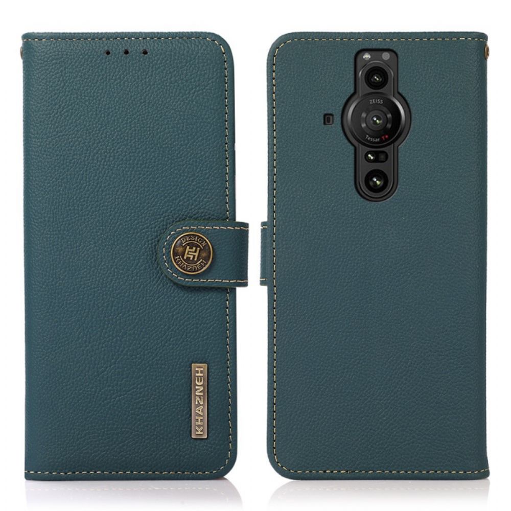 Leren Hoesje voor Sony Xperia Pro-I Khazneh Leer