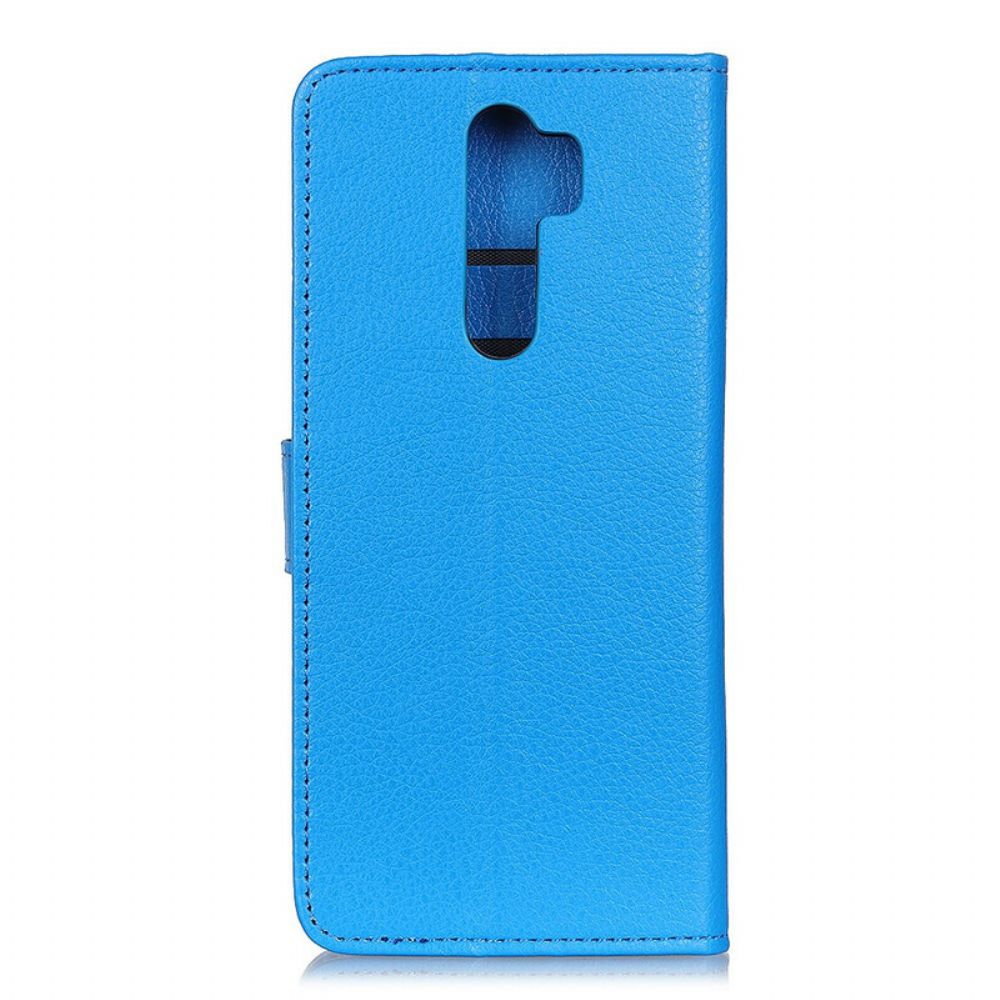 Leren Hoesje voor Xiaomi Redmi 9 Premium Litchi Leder Effect
