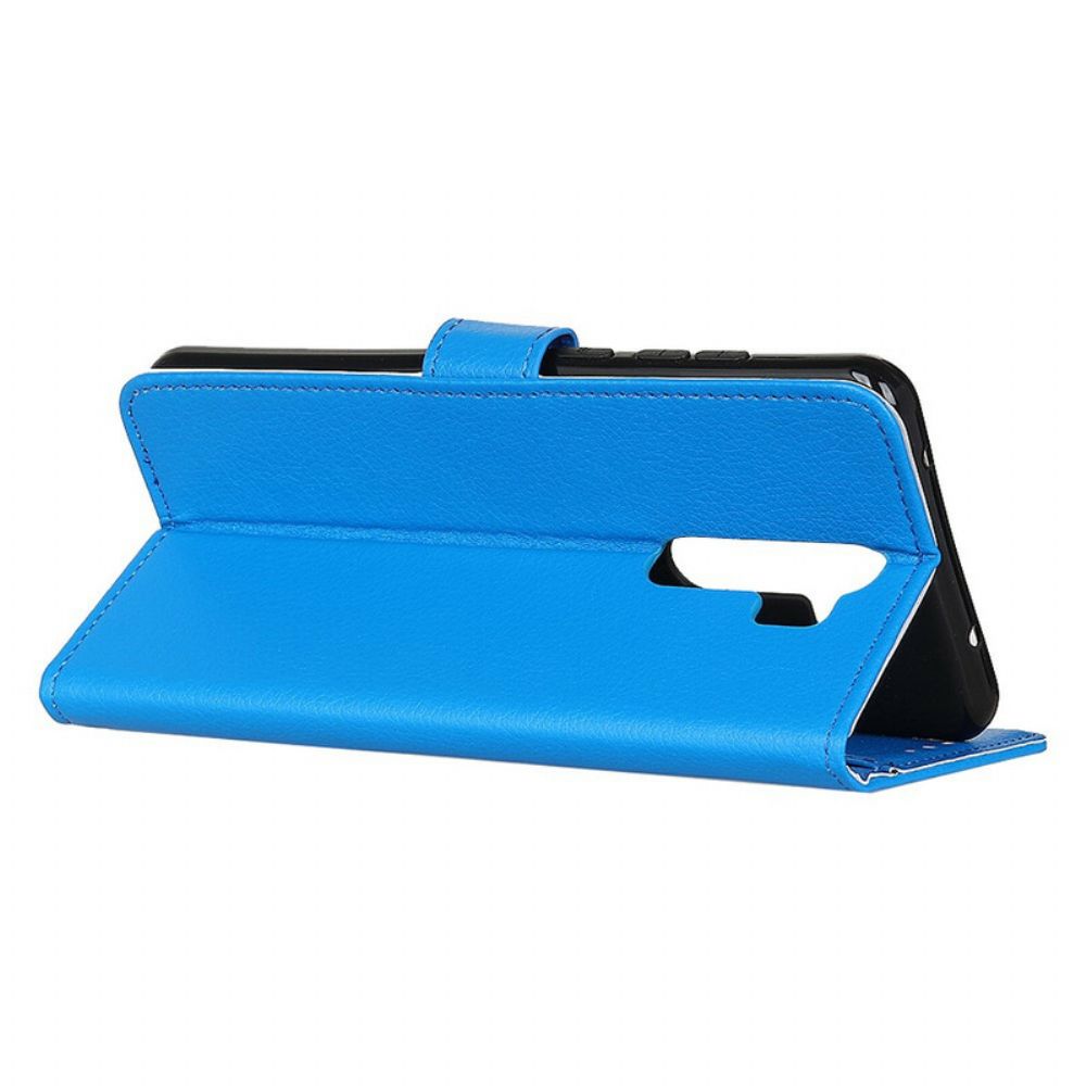 Leren Hoesje voor Xiaomi Redmi 9 Premium Litchi Leder Effect
