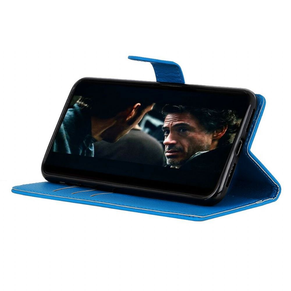 Leren Hoesje voor Xiaomi Redmi 9 Premium Litchi Leder Effect