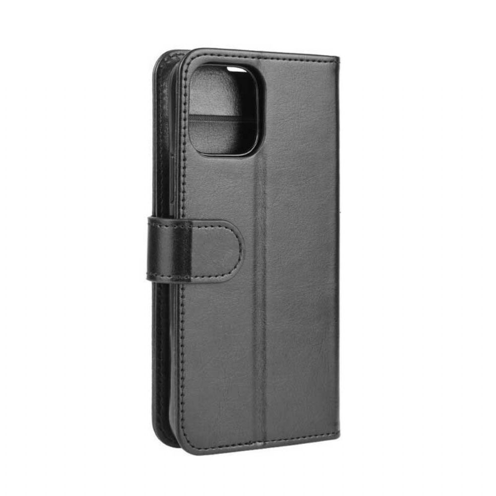 Folio-hoesje voor iPhone 12 Mini Leerstijl
