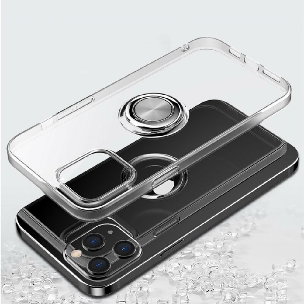 Telefoonhoesje voor iPhone 12 Mini Transparant Met Ring-support