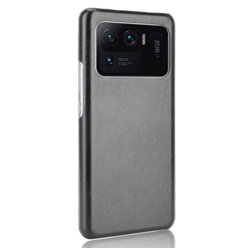 Hoesje voor Xiaomi Mi 11 Ultra Prestaties Litchi Leder Effect