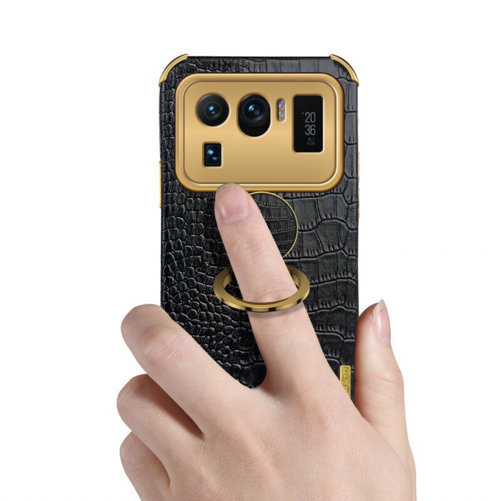 Hoesje voor Xiaomi Mi 11 Ultra X-case Krokodillenleer Effect