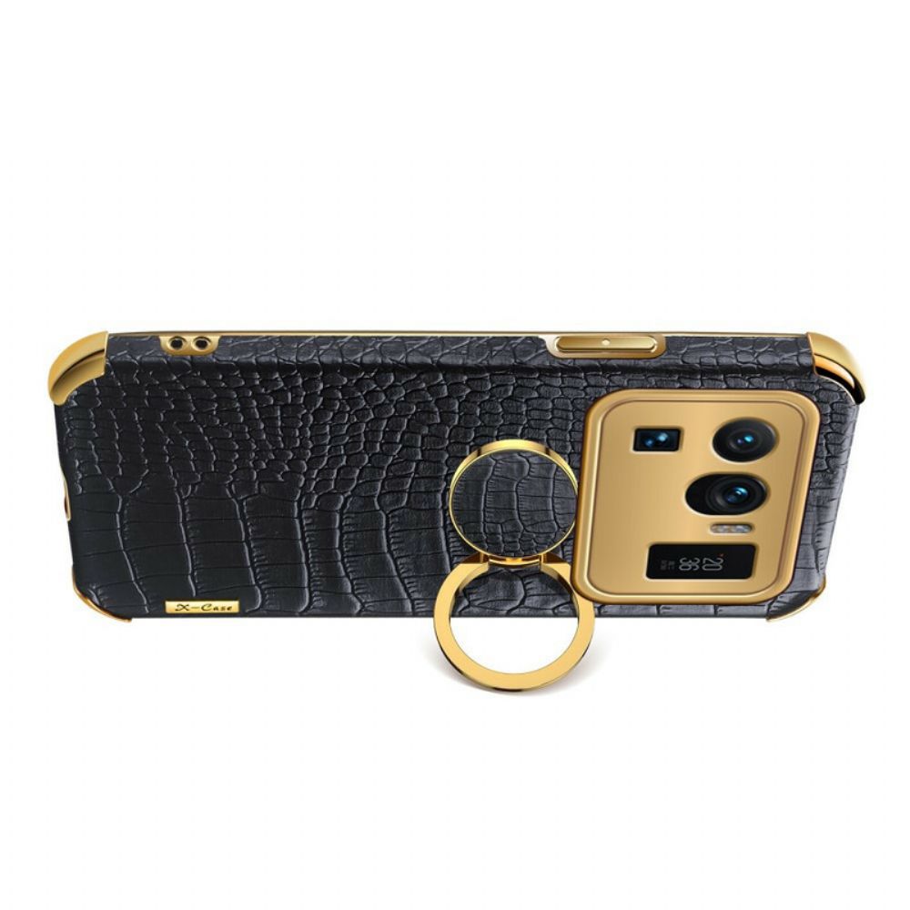 Hoesje voor Xiaomi Mi 11 Ultra X-case Krokodillenleer Effect