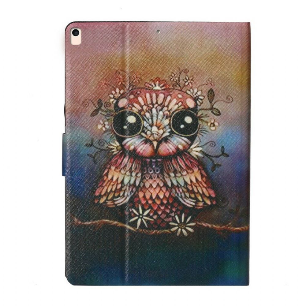 Flip Case voor iPad 10.2" (2020) (2019) / Air 10.5" / Pro 10.5" Artistieke Uil