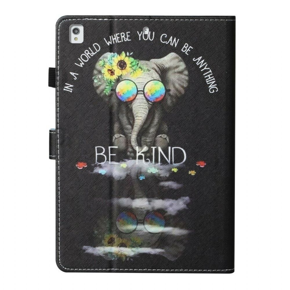 Flip Case voor iPad 10.2" (2020) (2019) / Air 10.5" / Pro 10.5" Olifant Wees Aardig