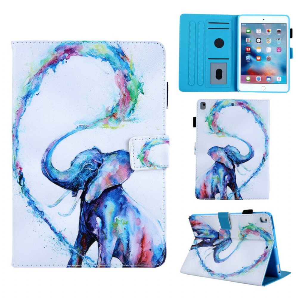 Folio-hoesje voor iPad 10.2" (2020) (2019) / Air 10.5" / Pro 10.5" Olifantenkunst