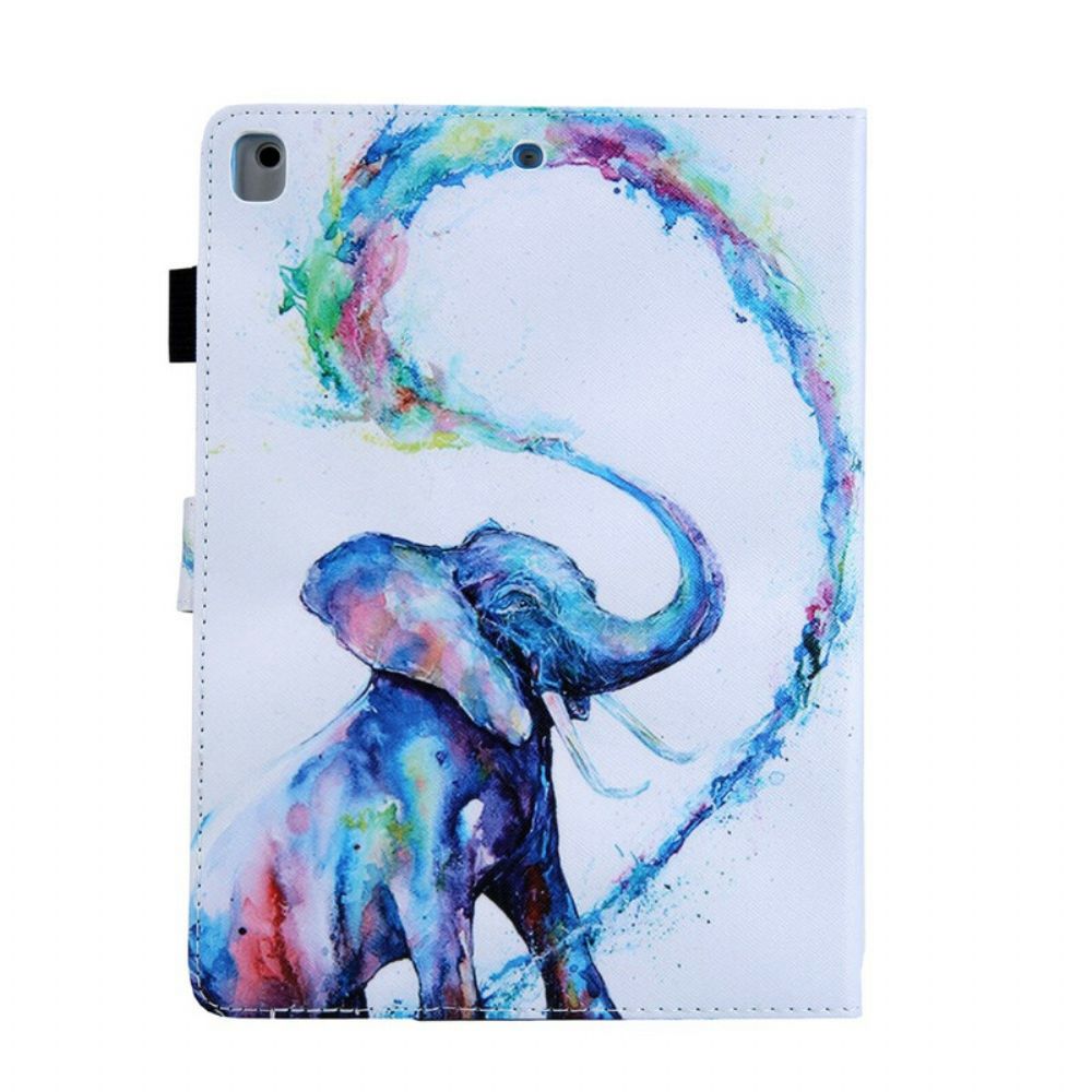 Folio-hoesje voor iPad 10.2" (2020) (2019) / Air 10.5" / Pro 10.5" Olifantenkunst
