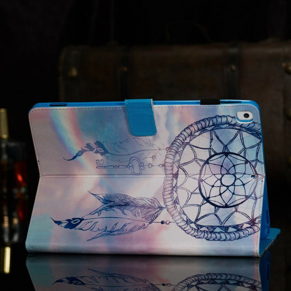 Leren Hoesje voor iPad 10.2" (2020) (2019) / Air 10.5" / Pro 10.5" Aquarel Dromenvanger