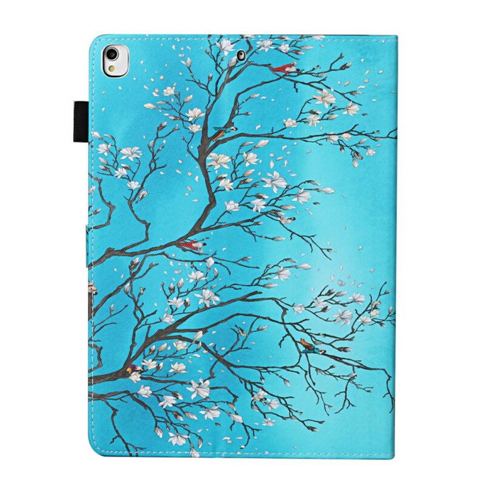 Leren Hoesje voor iPad 10.2" (2020) (2019) / Air 10.5" / Pro 10.5" Bloeiende Takken
