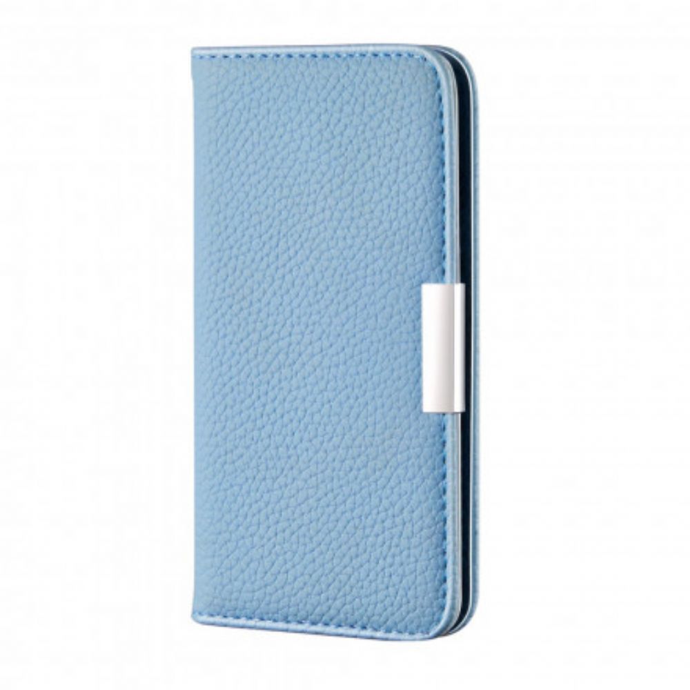Bescherming Hoesje voor Samsung Galaxy A22 5G Folio-hoesje Ultra Chique Litchi Kunstleer