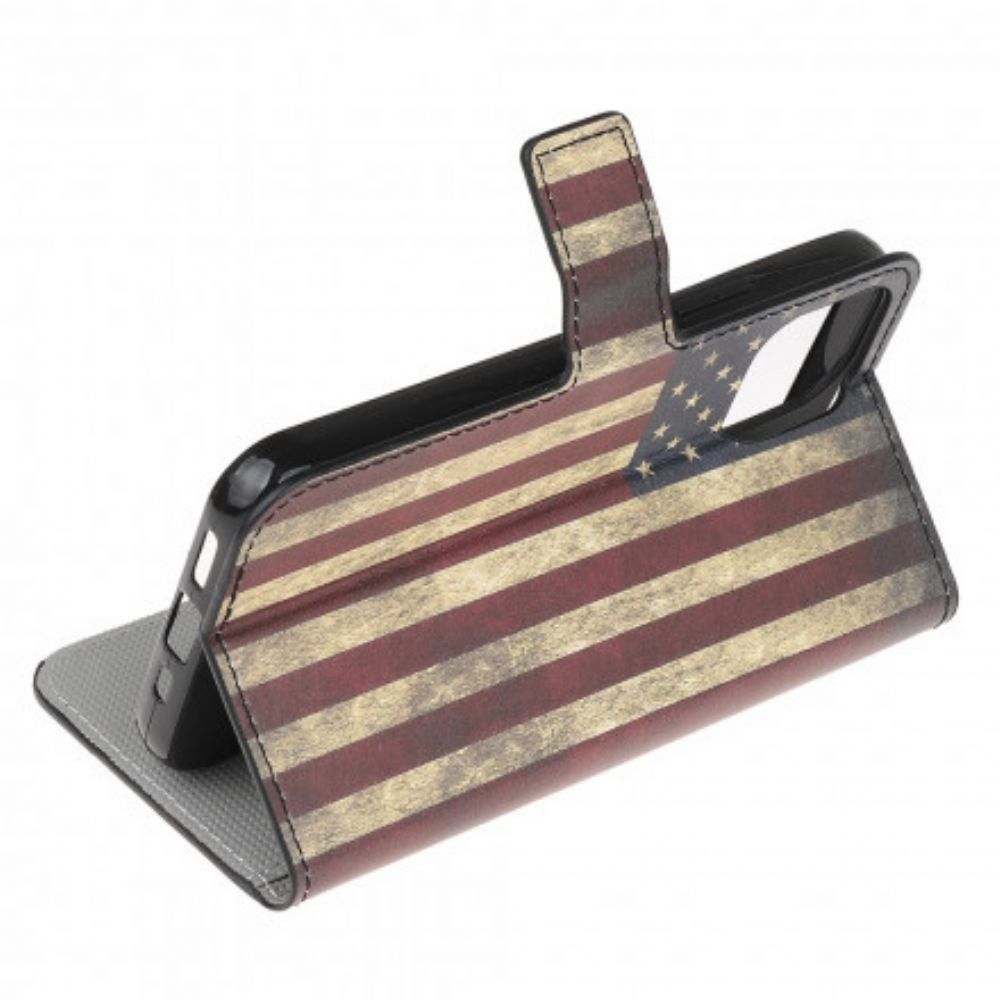 Flip Case voor Samsung Galaxy A22 5G Amerikaanse Vlag
