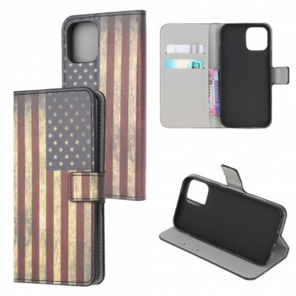 Flip Case voor Samsung Galaxy A22 5G Amerikaanse Vlag