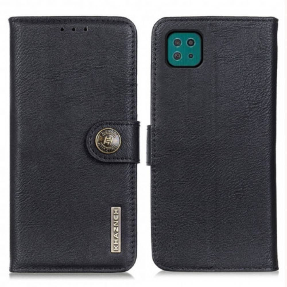 Folio-hoesje voor Samsung Galaxy A22 5G Imitatieleer Khazneh