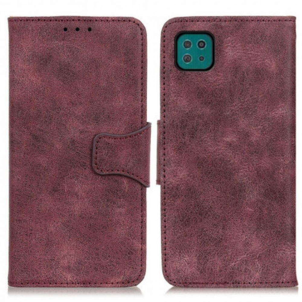 Folio-hoesje voor Samsung Galaxy A22 5G Vintage Splitleer