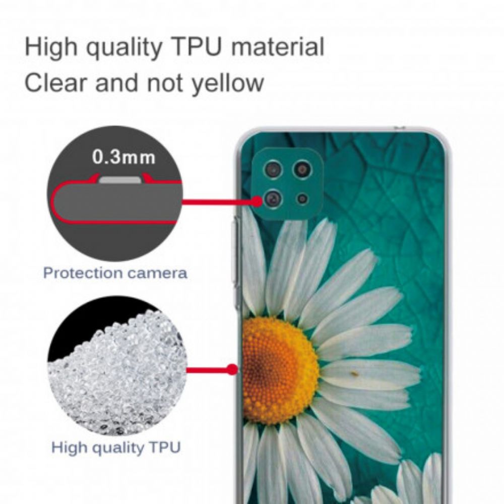 Hoesje voor Samsung Galaxy A22 5G Daisy