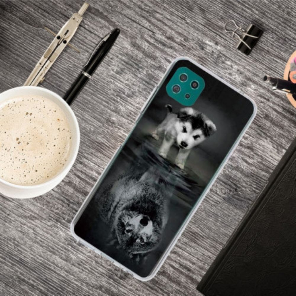 Hoesje voor Samsung Galaxy A22 5G Droom Van Puppy