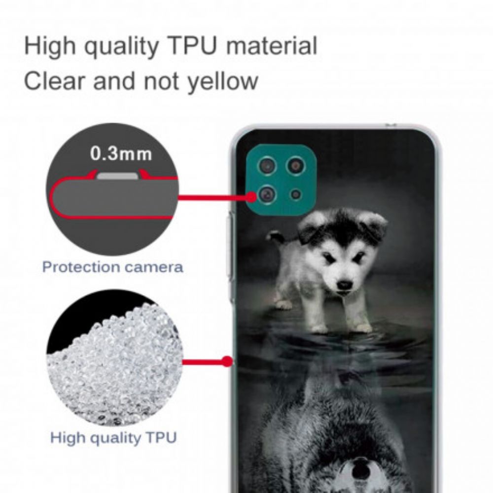 Hoesje voor Samsung Galaxy A22 5G Droom Van Puppy