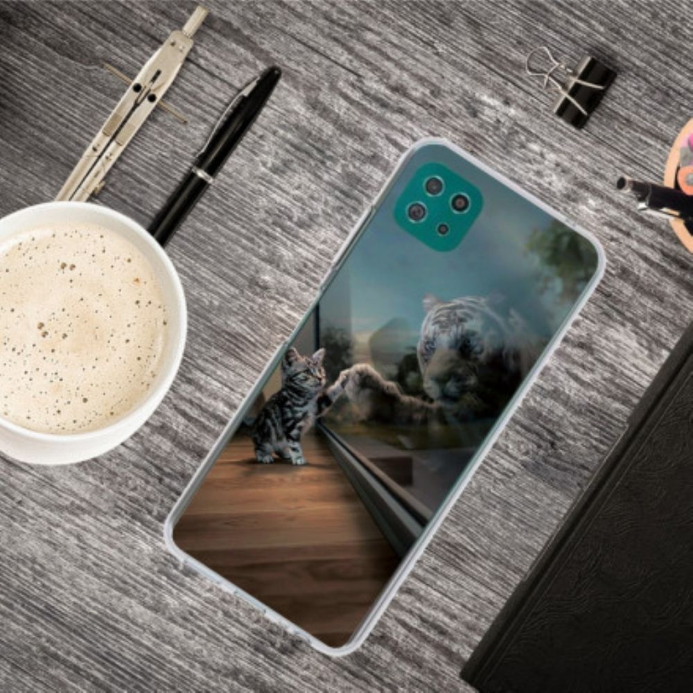 Hoesje voor Samsung Galaxy A22 5G Katjesdroom