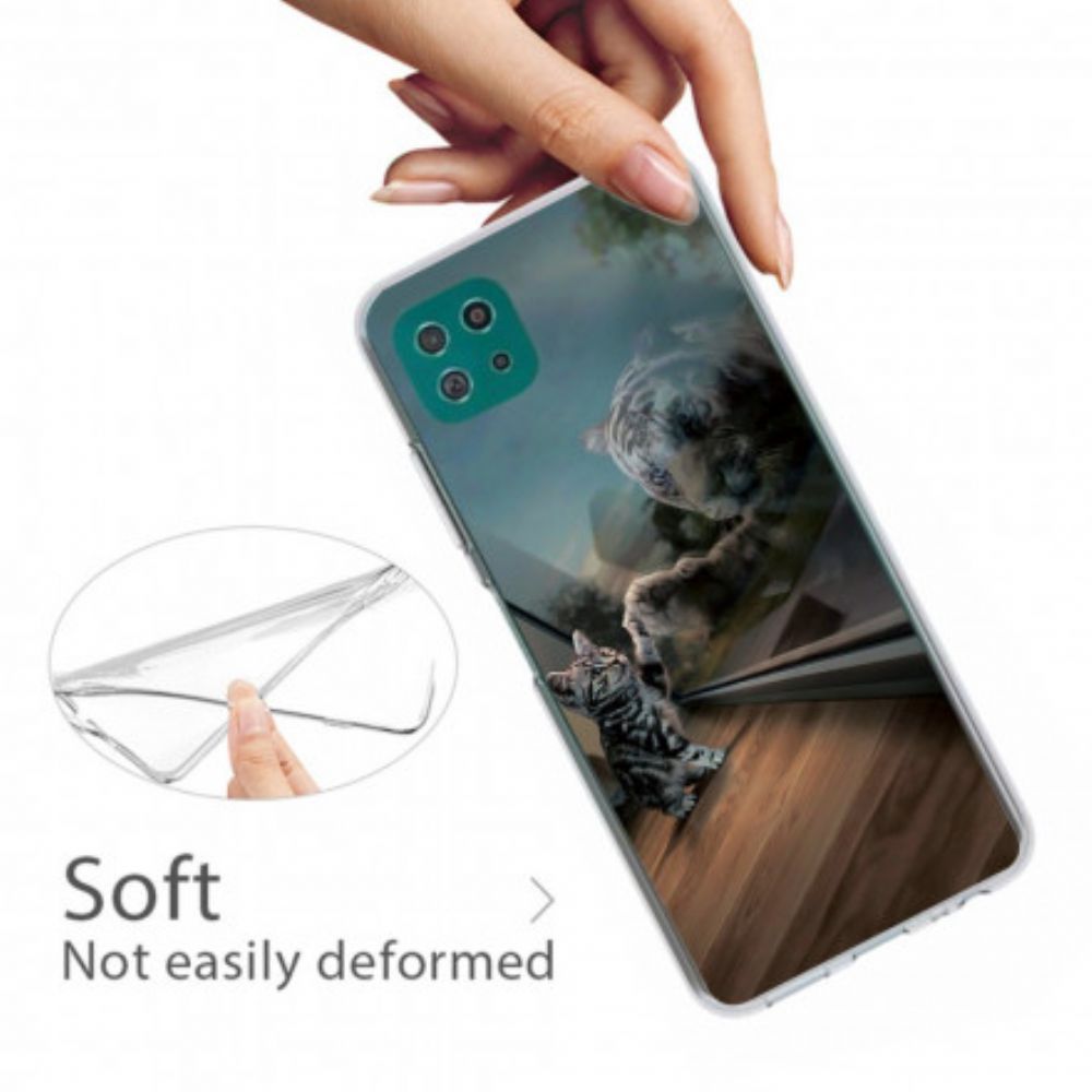 Hoesje voor Samsung Galaxy A22 5G Katjesdroom
