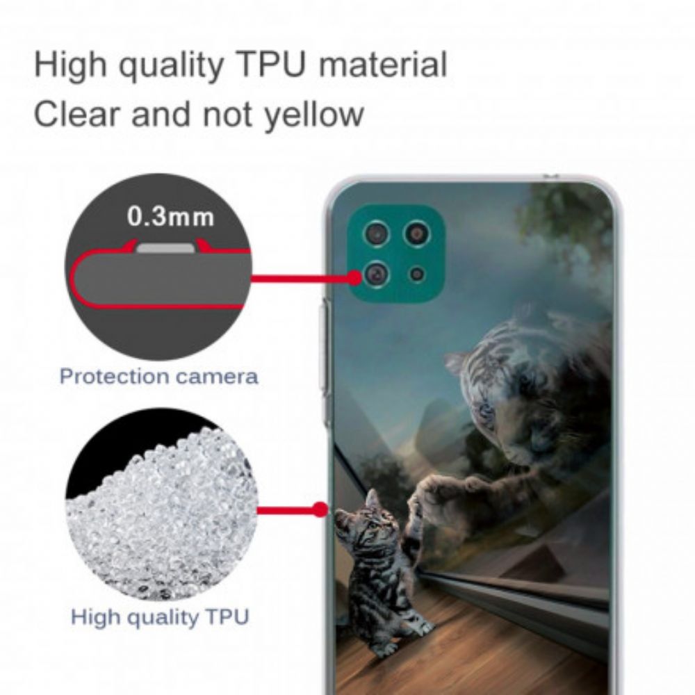 Hoesje voor Samsung Galaxy A22 5G Katjesdroom
