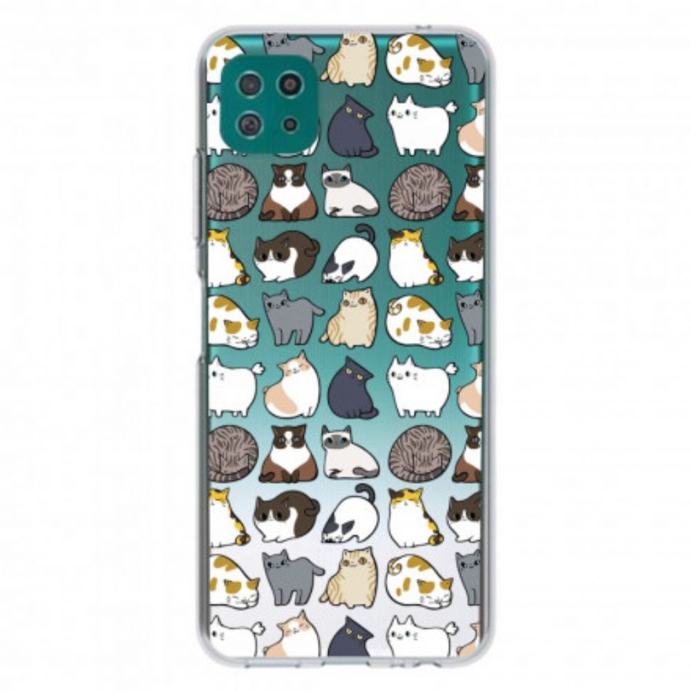 Hoesje voor Samsung Galaxy A22 5G Top Katten